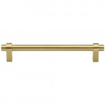 M Marcus Heritage Brass Industrial Design Cabinet Pull 256mm Centre to Centre